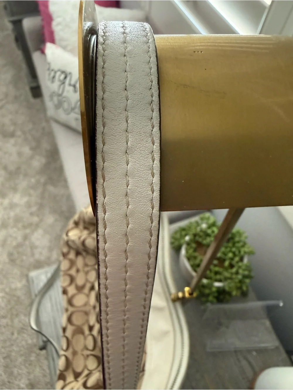 Coach Brown Signature Ashley Hobo & Matching Wallet Set